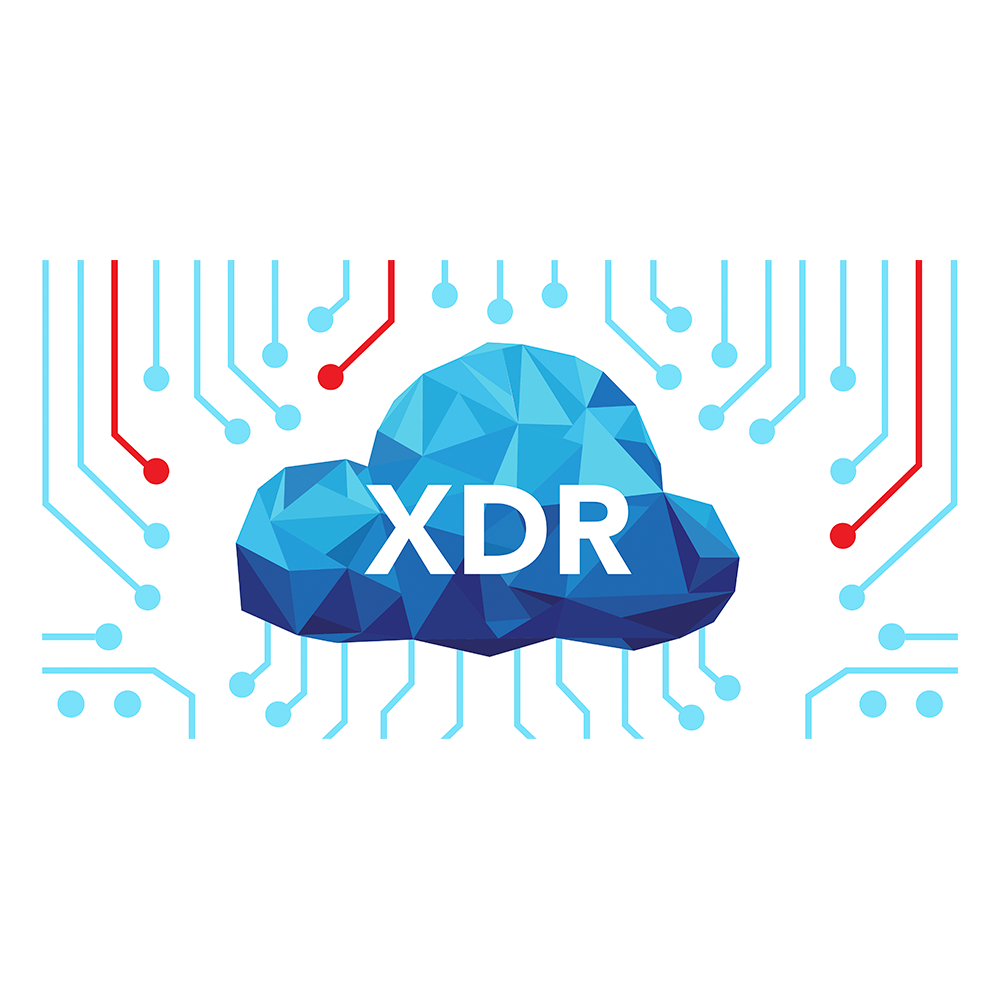 Image of a cloud with XDR written on it