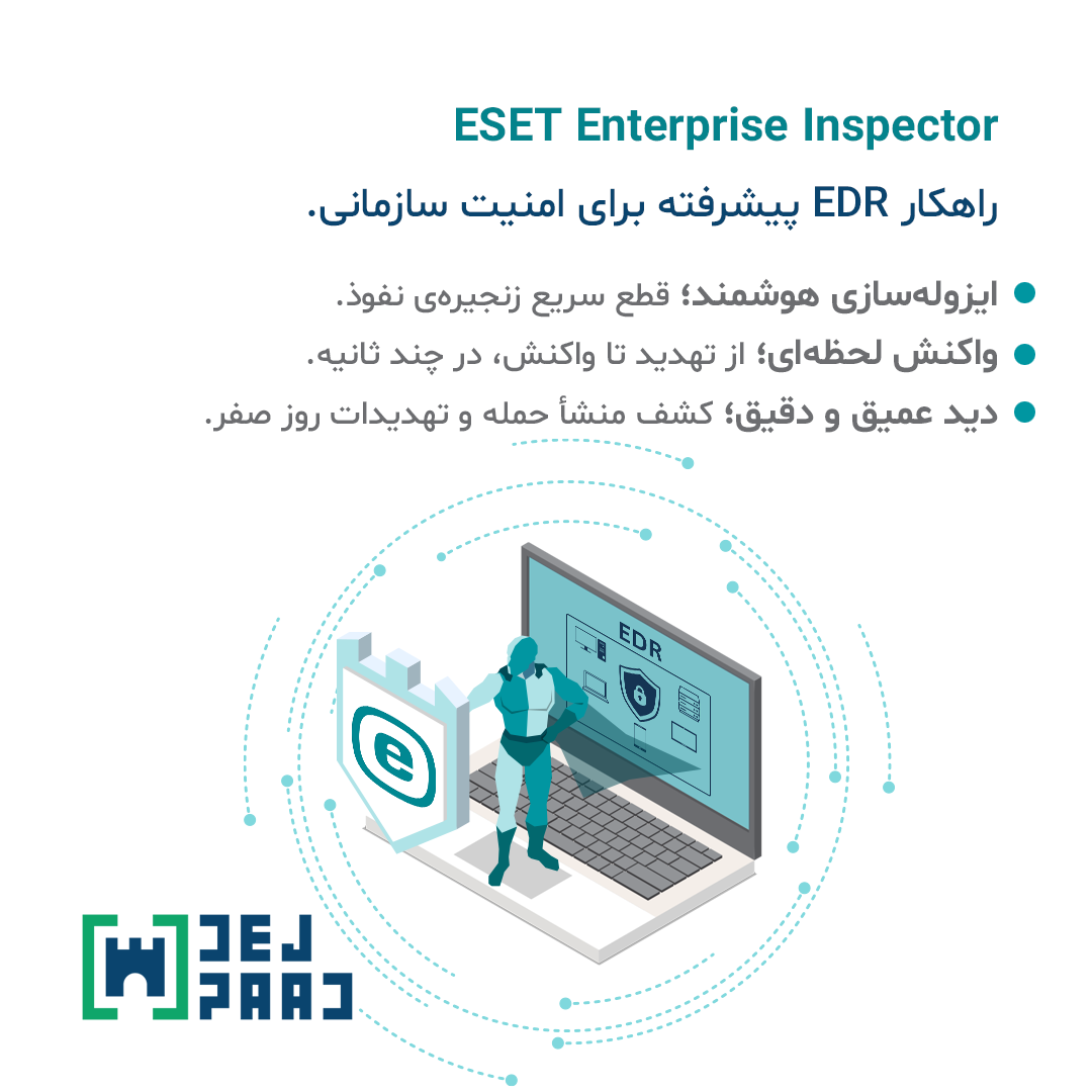 ESET Enterprise Inspector؛ واکنش سریع و ایزوله‌سازی خودکار در امنیت سازمانی – دژپاد