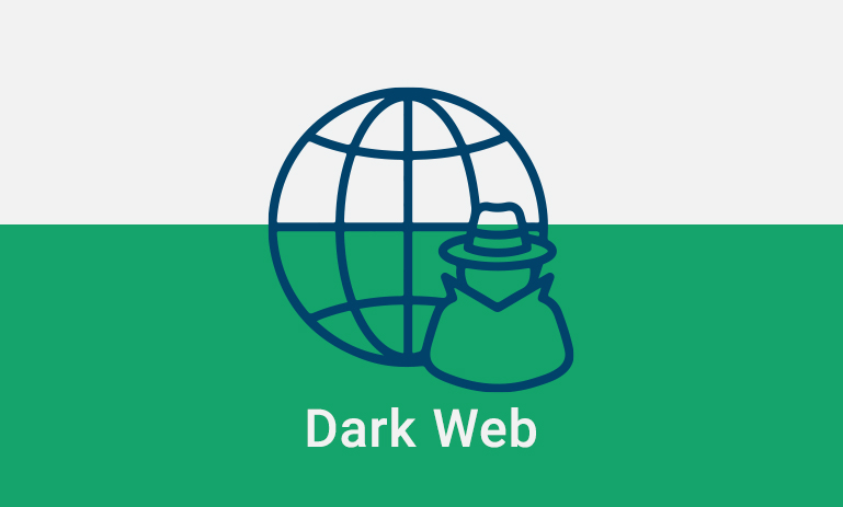 تصویر مفهومی دارک‌وب با نماد اینترنت و کاربر ناشناس به‌عنوان فضای پنهان اینترنت