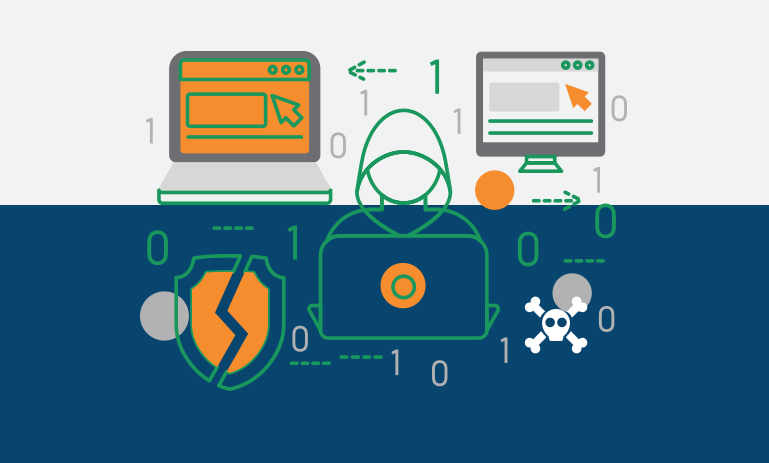 تصویر مفهومی حملات سایبری و تهدیدات امنیتی سازمانی در سال ۲۰۲۵